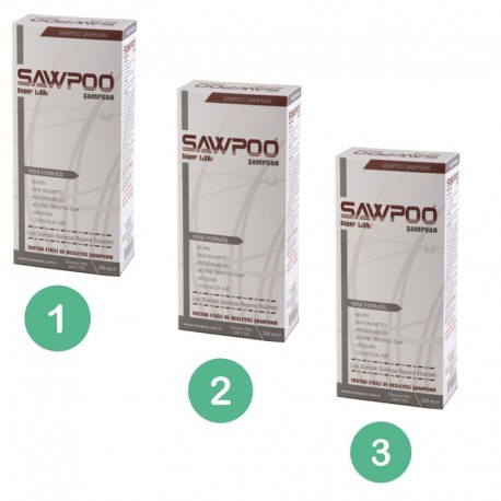 Sawpoo Şampuan 3'lü Ekonomik Paket